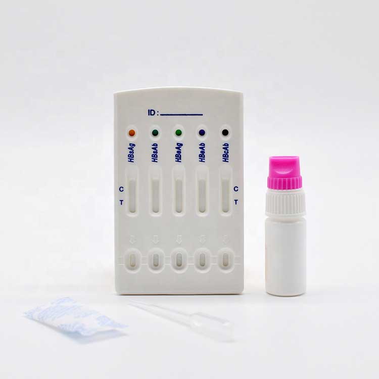 Hbsag Hbsab Hbeag Hbeab Hbcab 5 σε 1 Hbv Combo Test Kit